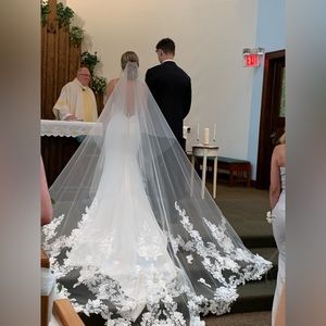 Cathedral length veil